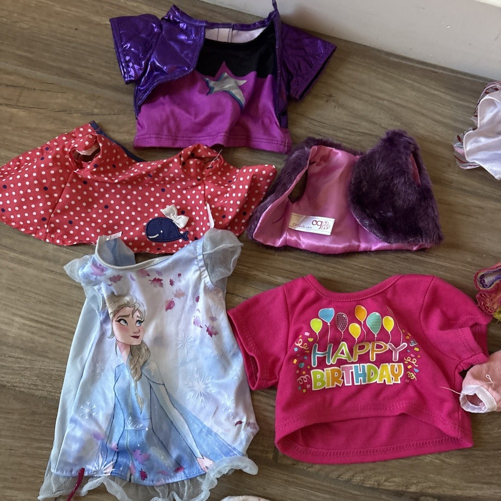 LOT OF 12 ASSORTED DOLL CLOTHES‎ & Accessories Build A Bear, Og Dolls - Picture 2 of 6